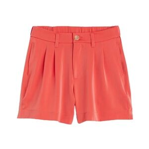 One 5 One Coral High Rise Satin Shorts